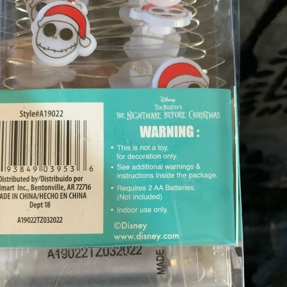 Nightmare Before Christmas Shot Glasses and String of Lights‎ Bundle